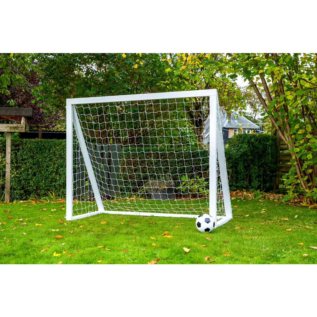 Homegoal - Pro Senior hvid - Fodboldmål i træ - 200x160 cm