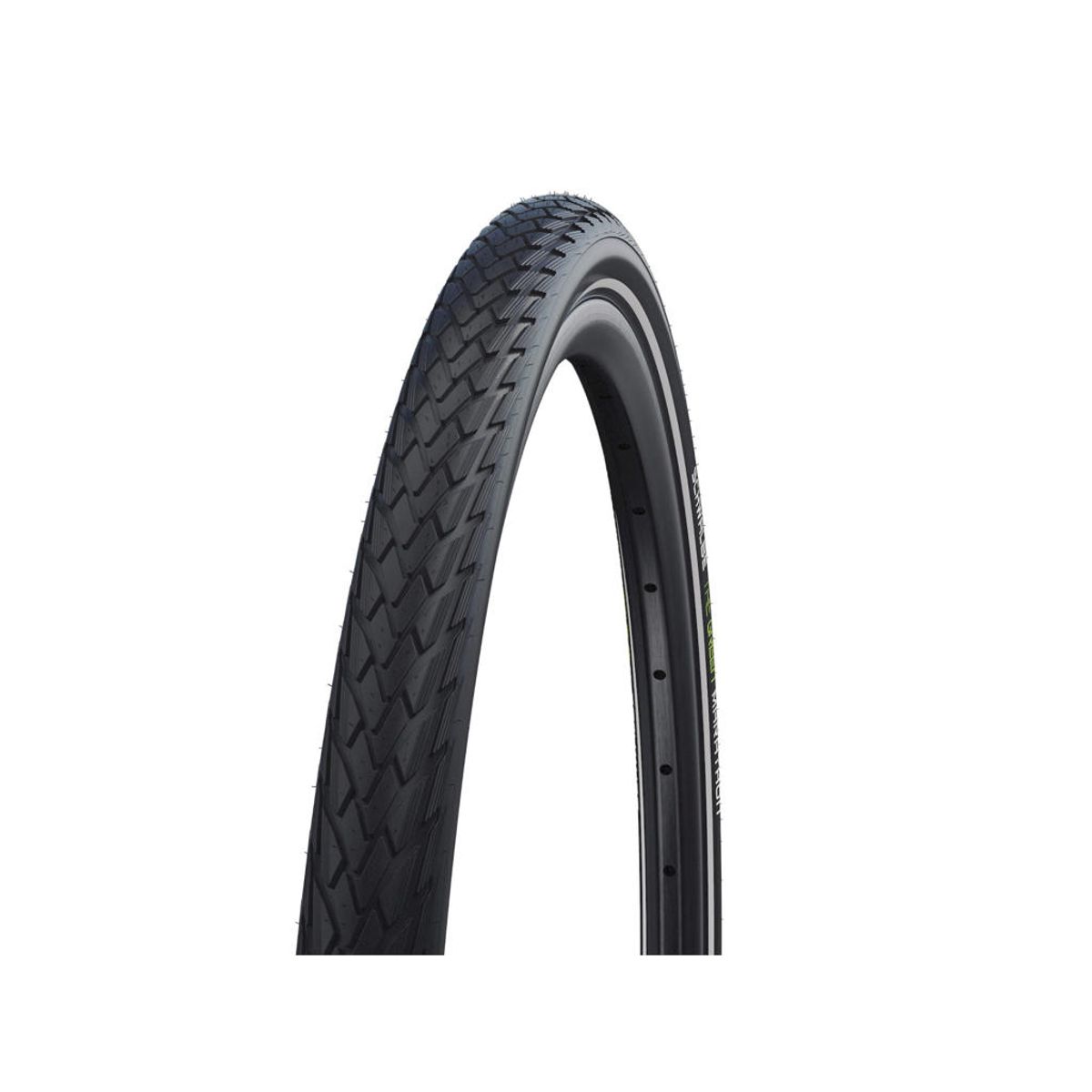 Schwalbe Green Marathon -Tråddæk - 26x1,75 (47-559) E-50 - Sort refleks