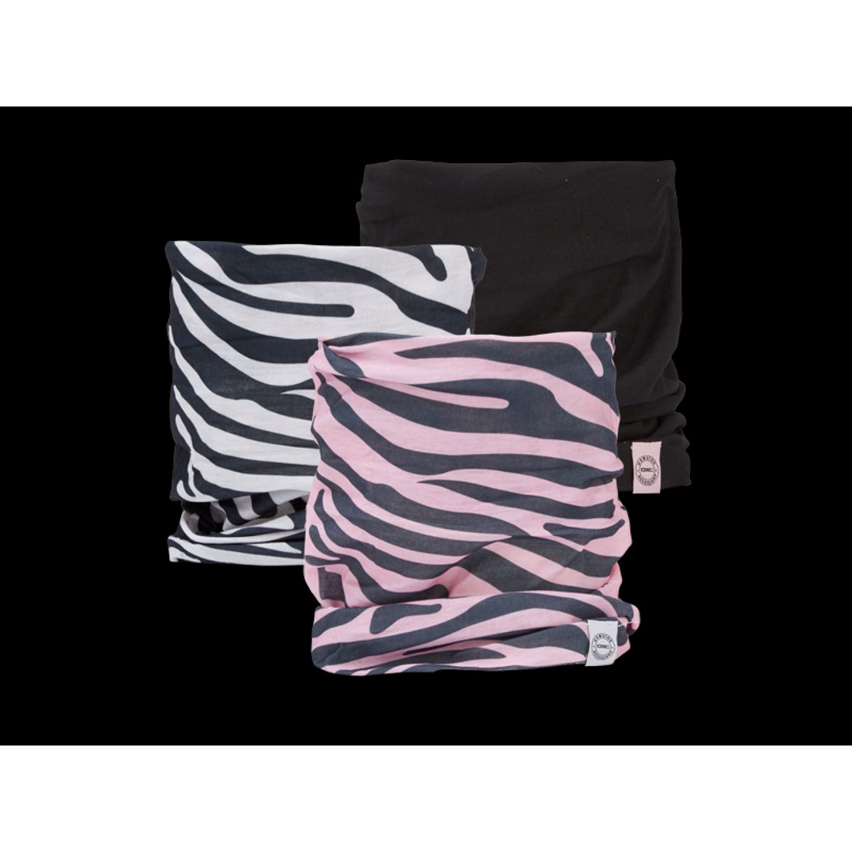 OXC - Halsedisse - 3 stk. pakke - Polyester - One size - Zebra