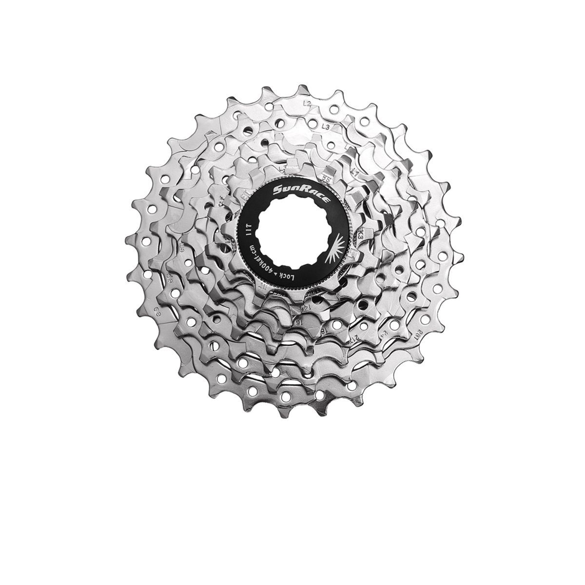 Sunrace CSR86 - Kassette 8 gear - 11-23 tands - Road - Til Shimano eller Sram - Nickel