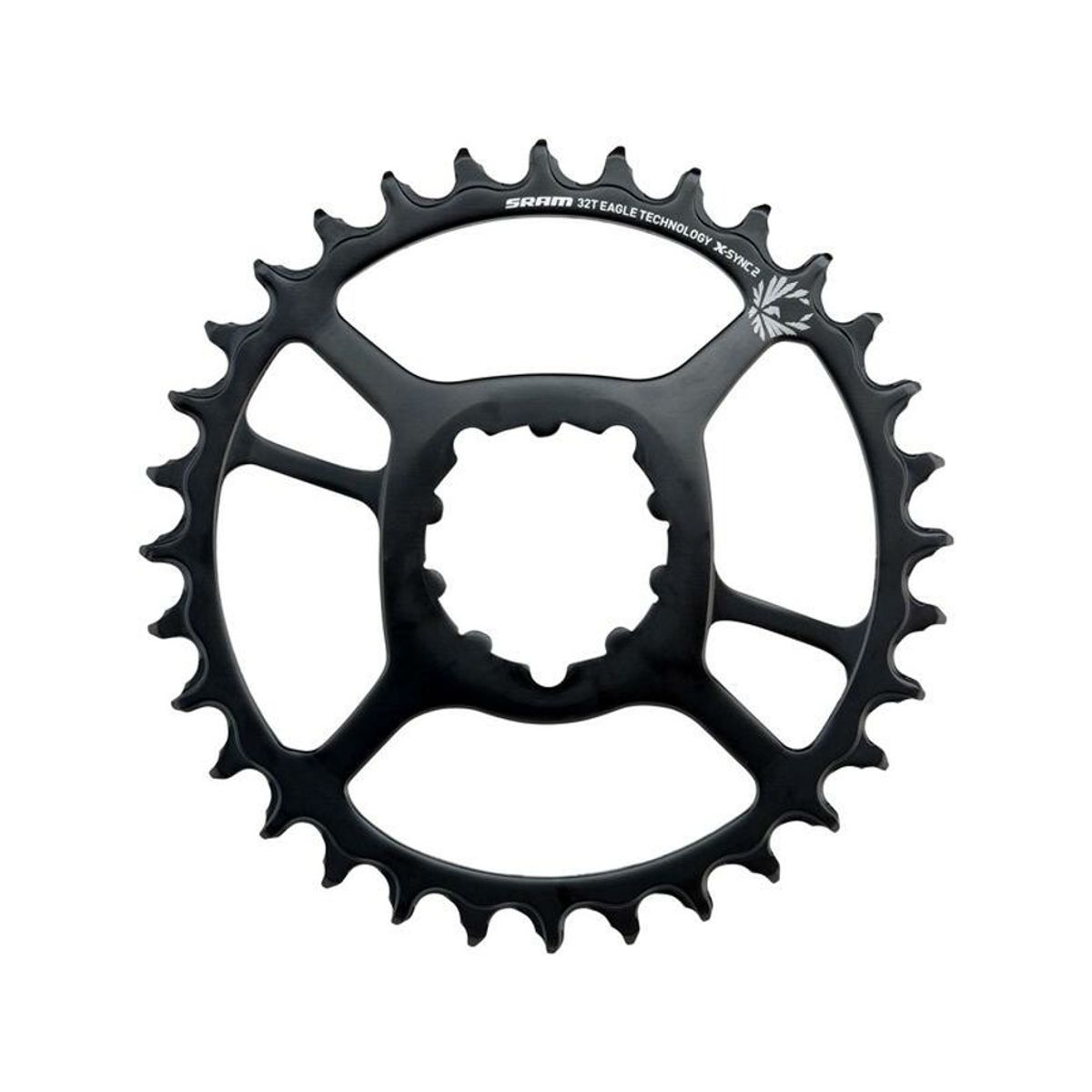 Sram Eagle - Klinge 34 tands rund - 1 x 12 gear - Direct Mount - 6 mm offset - Sort