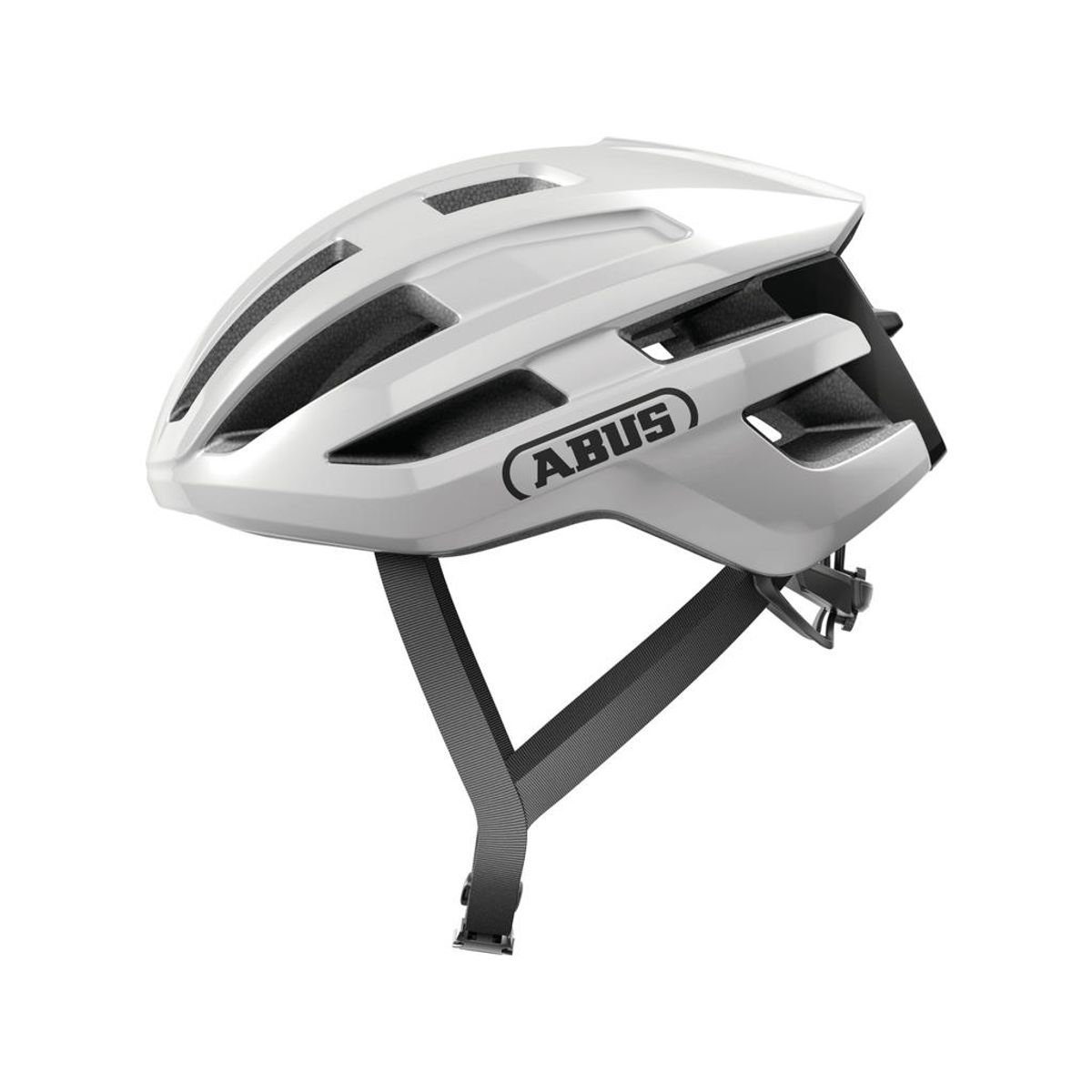 Abus PowerDome - Cykelhjelm - Shiny white - Str. M