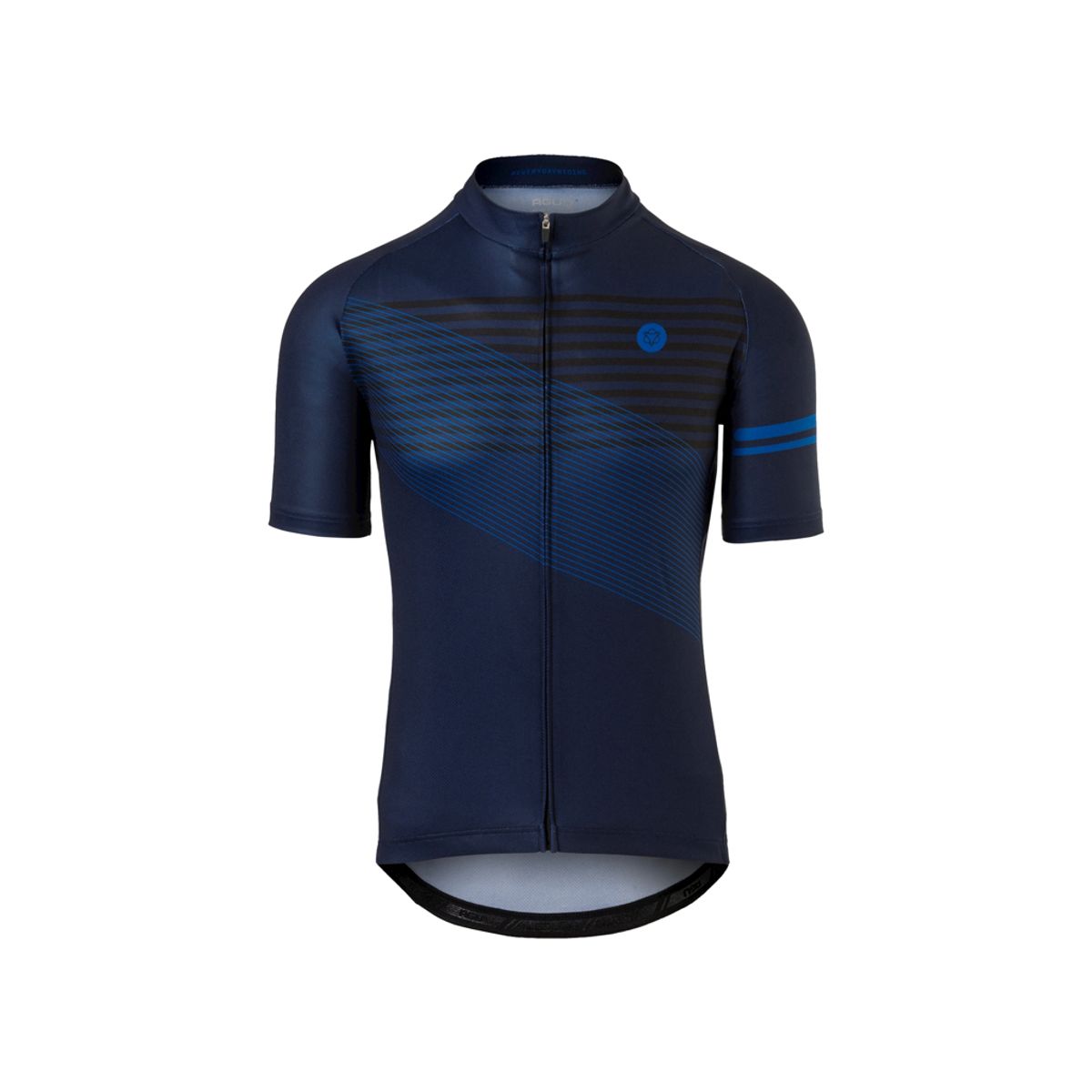 AGU Jersey Striped - Cykeltrøje - Deep Blue - Str. XXL