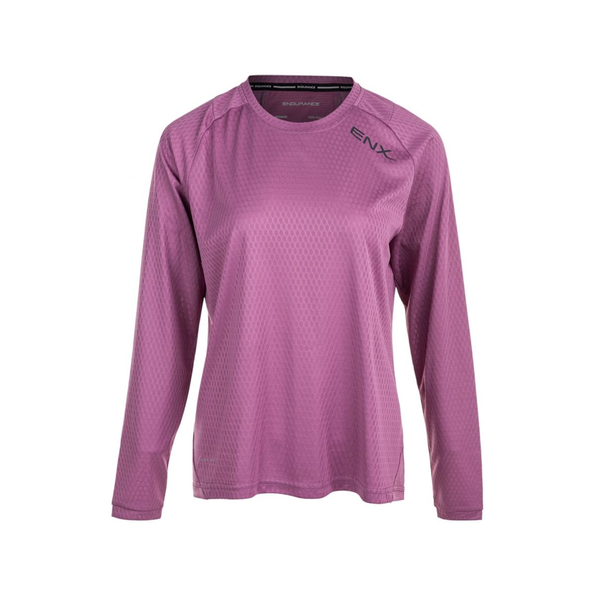 Endurance Jannie - Cykel/MTB trøje m. lange ærmer - Dame - Argyle Purple - Str. 44/2XL