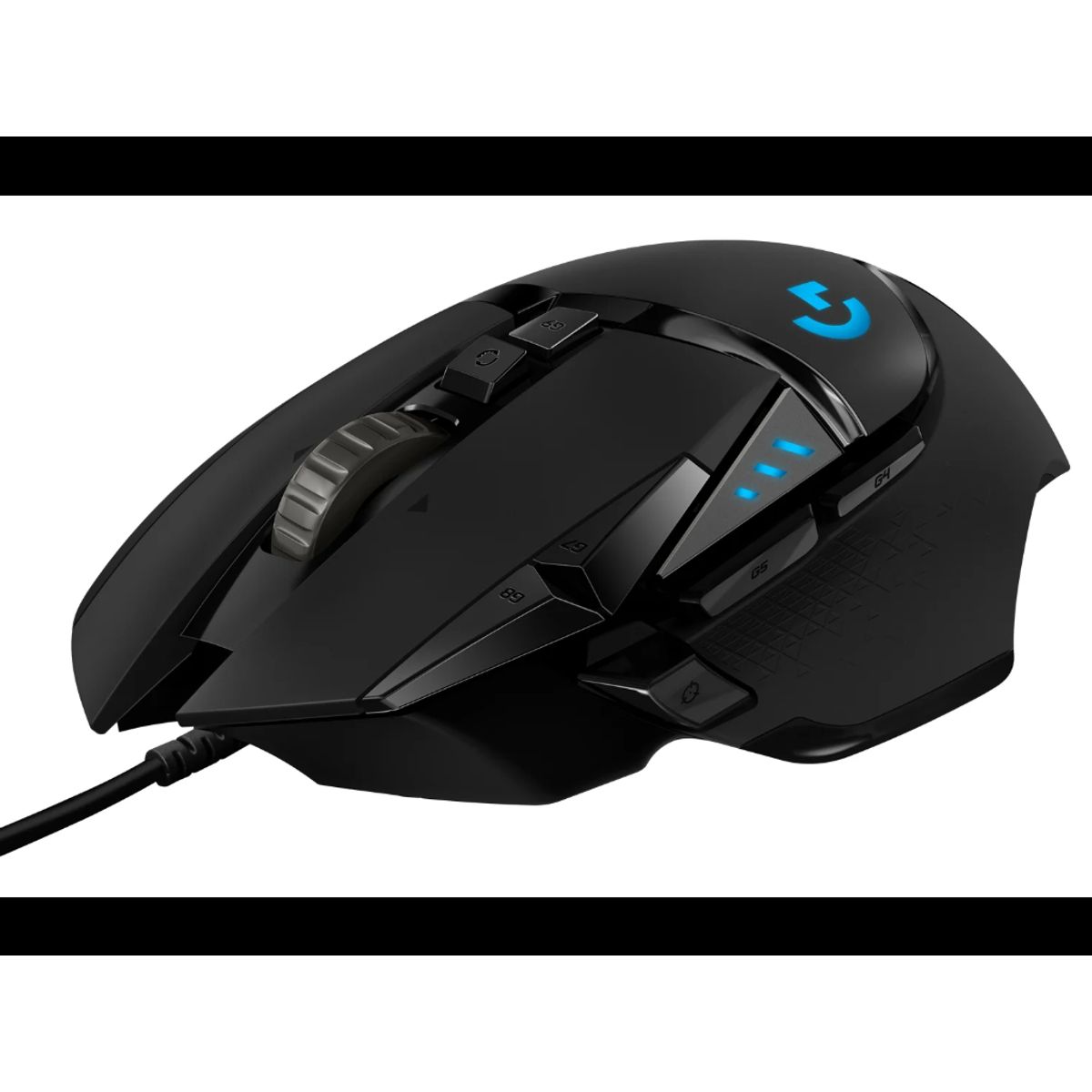 Logitech G502 Hero Gaming mus Sort