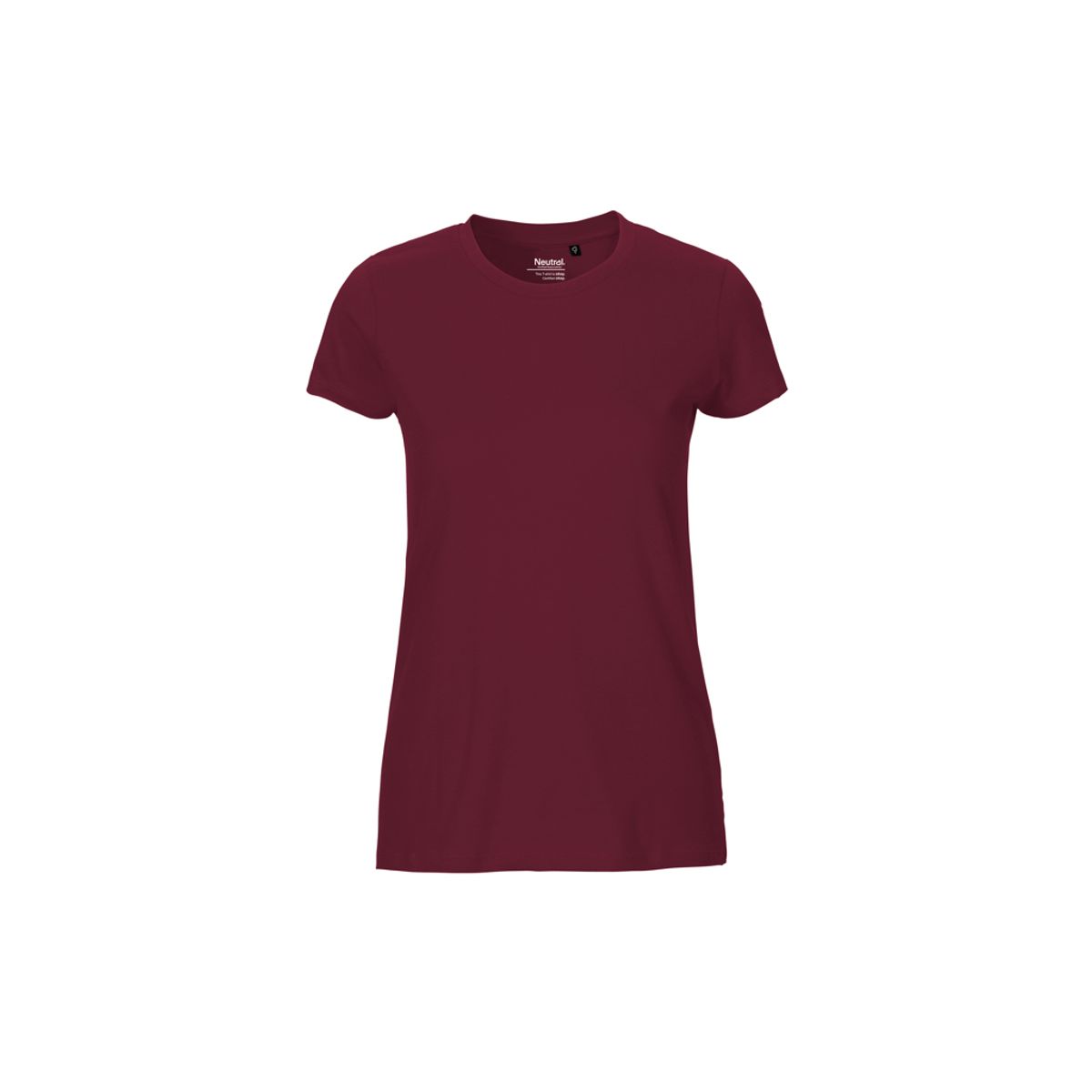 Dame Fit T-shirt Neutral O81001 str. XL Bordeaux