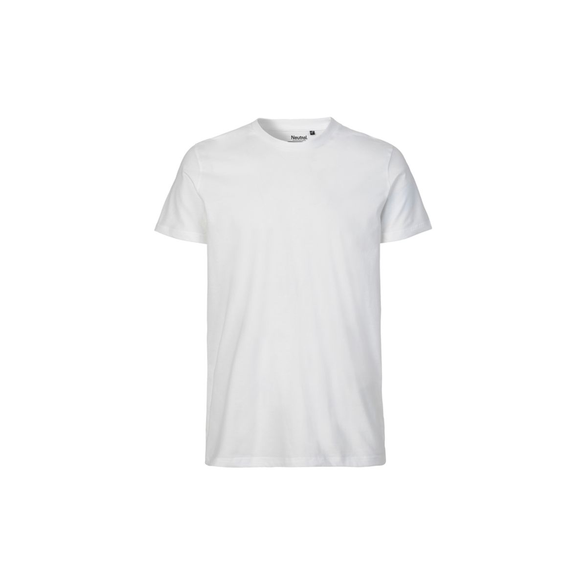 Herre Fit T-shirt Neutral O61001 str. M Hvid