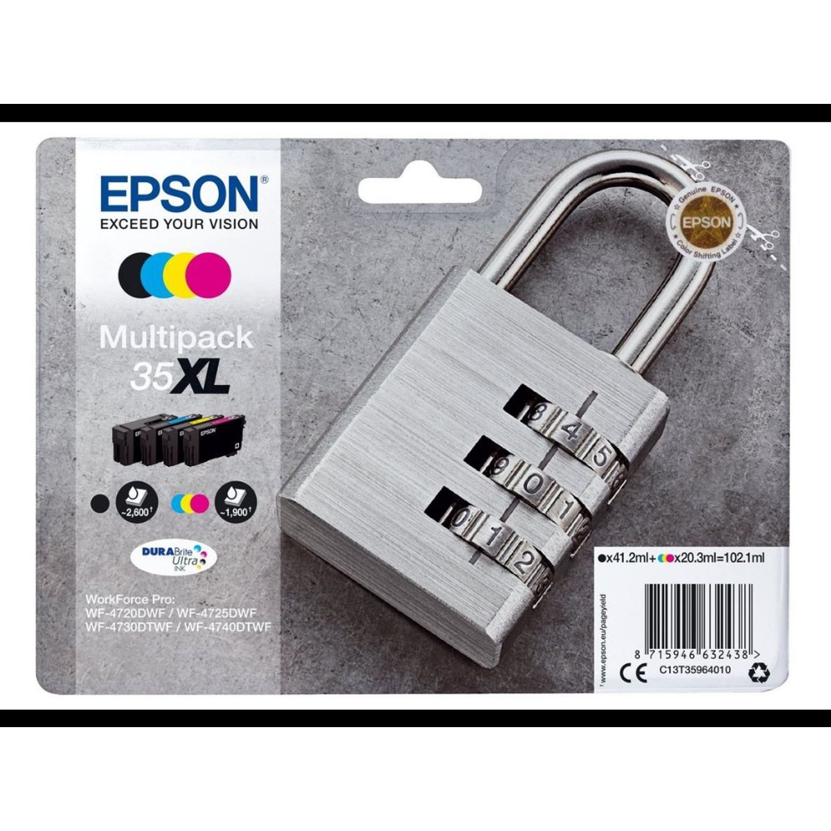 Epson T35xl Blæk Cmyk