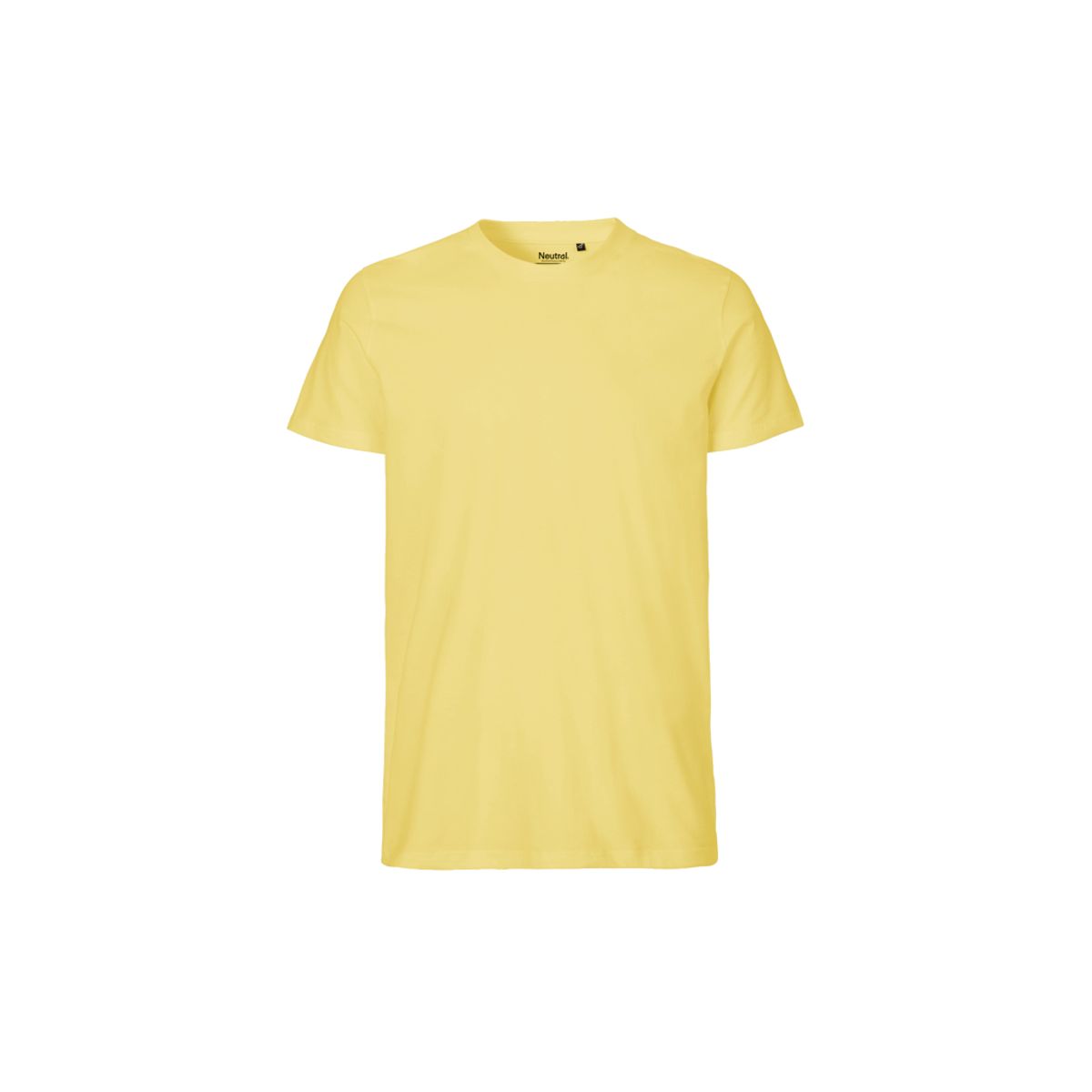 Herre Fit T-shirt Neutral O61001 str. L Dusty Yellow