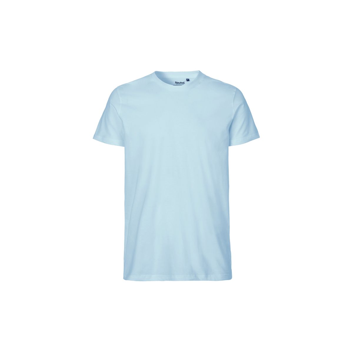 Herre Fit T-shirt Neutral O61001 str. S Light Blue