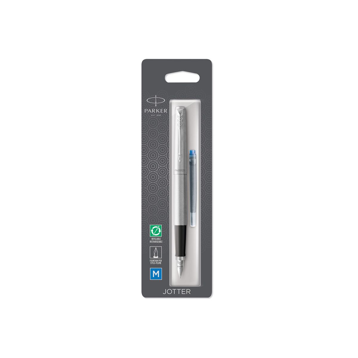 Fyldepen Parker Jotter Crome Trim M