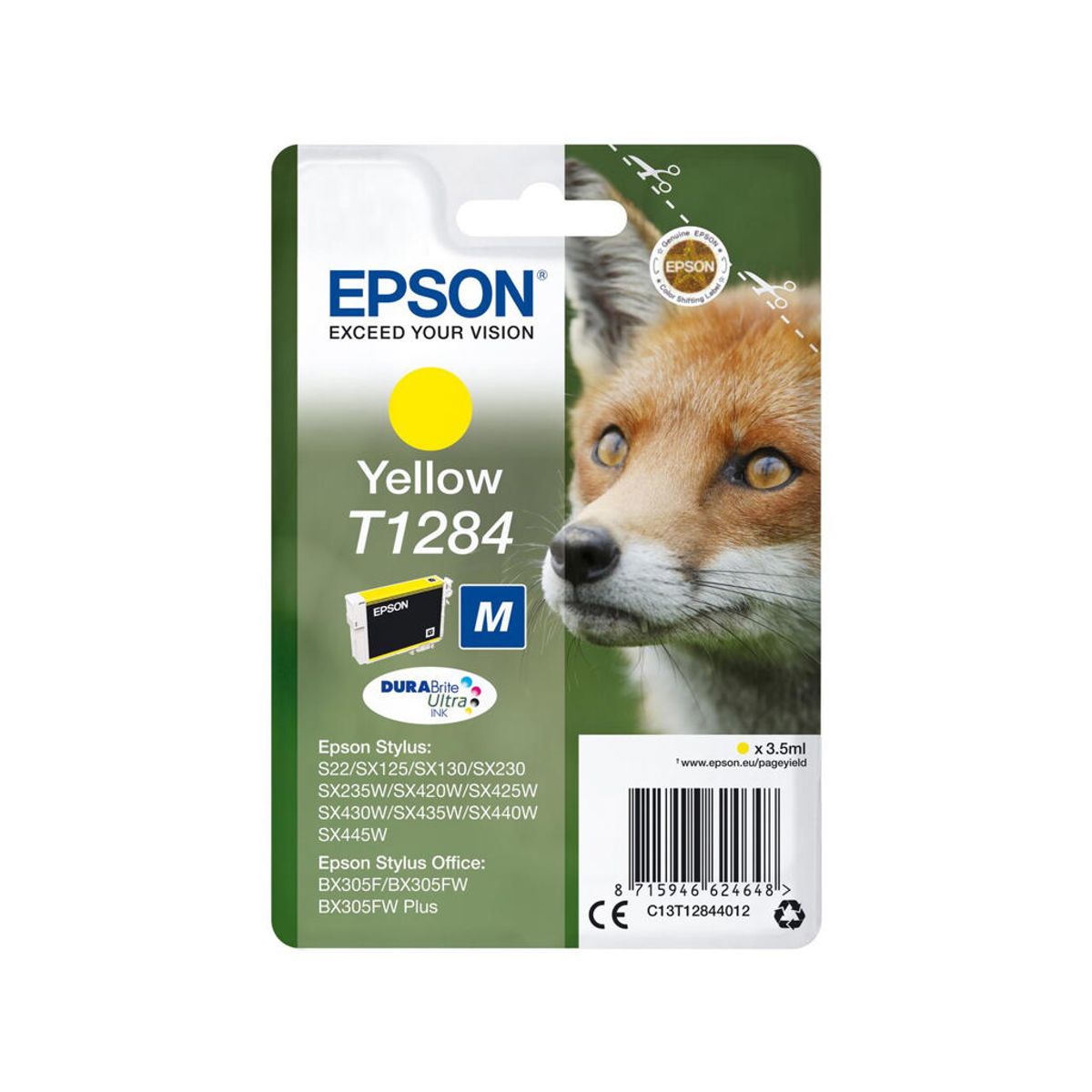 Epson Blækpatron T1284 gul