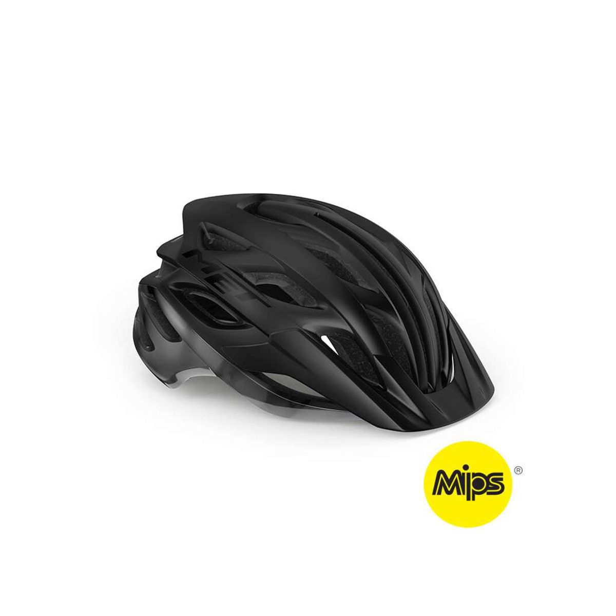 MET Veleno Mips - MTB Cykelhjelm - Mat Sort - Str. 56-58 cm