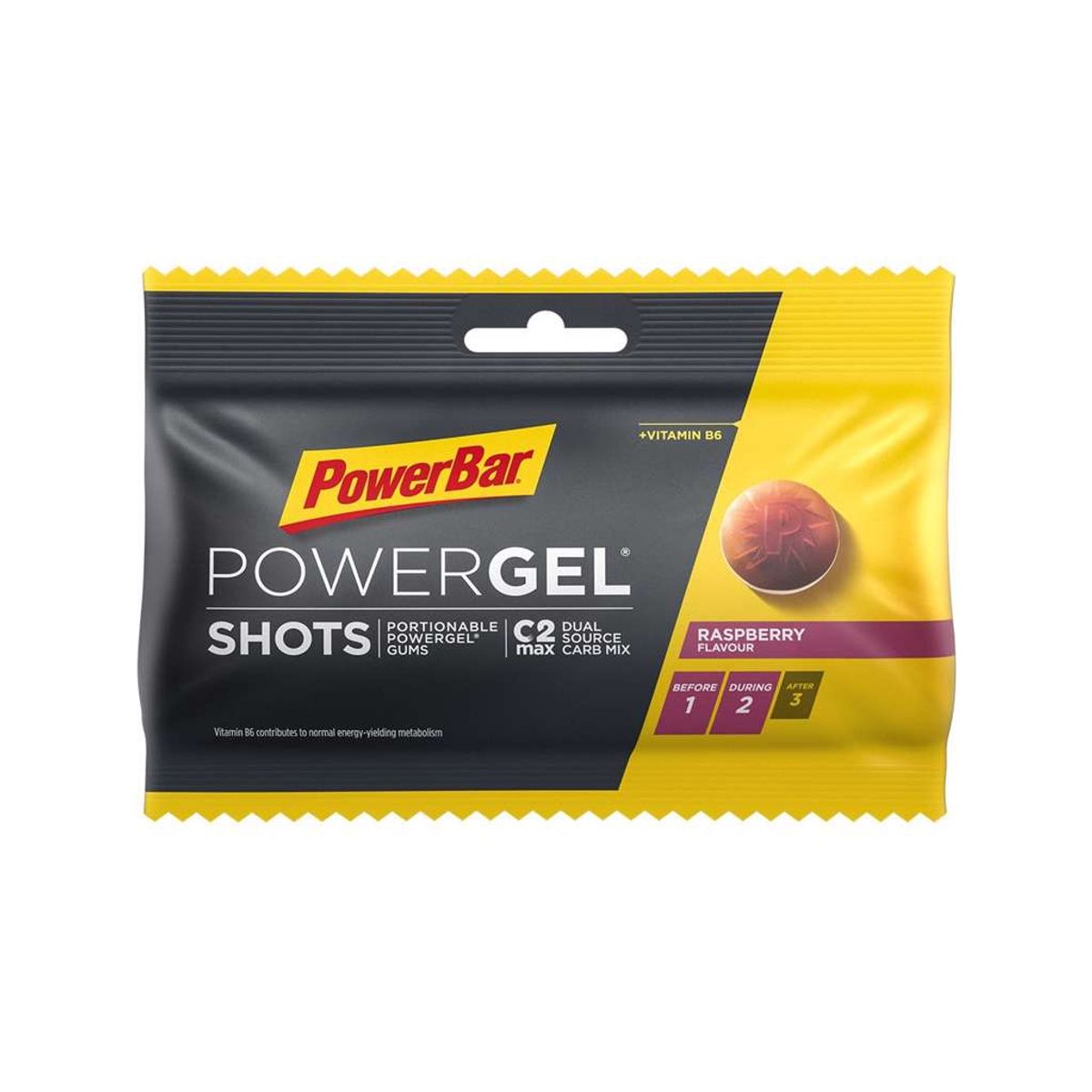 Powerbar - PowerGel shots - Vingummi - Hindbær.