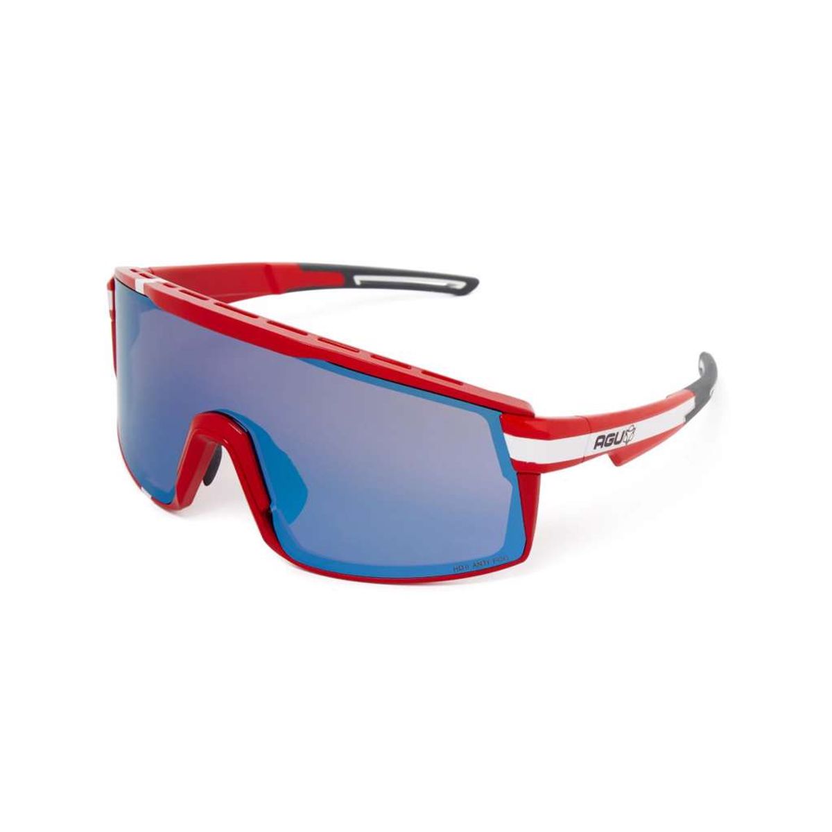 AGU - Verve HDII Denmark - Limited Edition - Cykelbrille - 3 sæt linser - Rød/Hvid