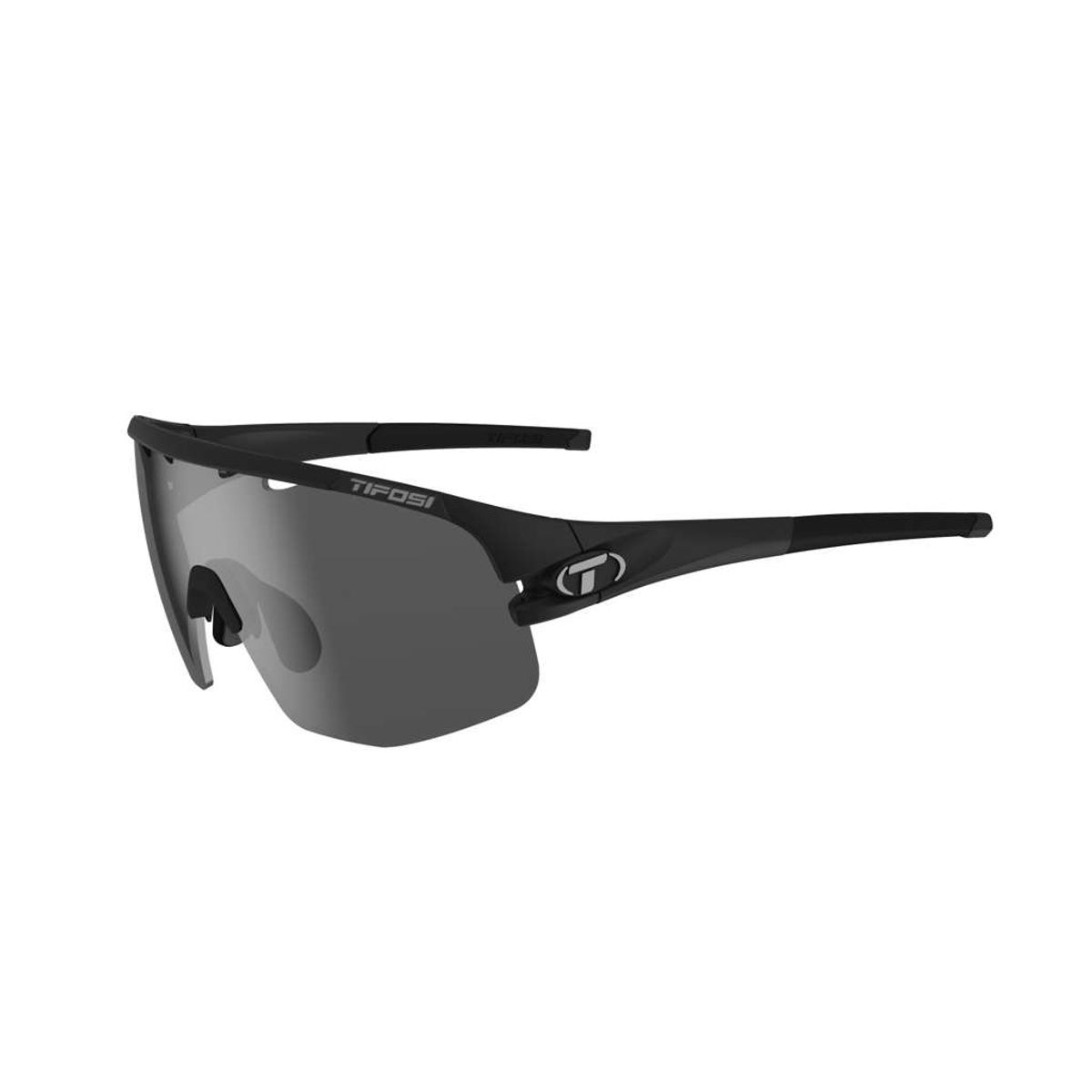 Tifosi Sledge Lite - Cykelbrille - Mat Sort - 3 Linser - M-XL