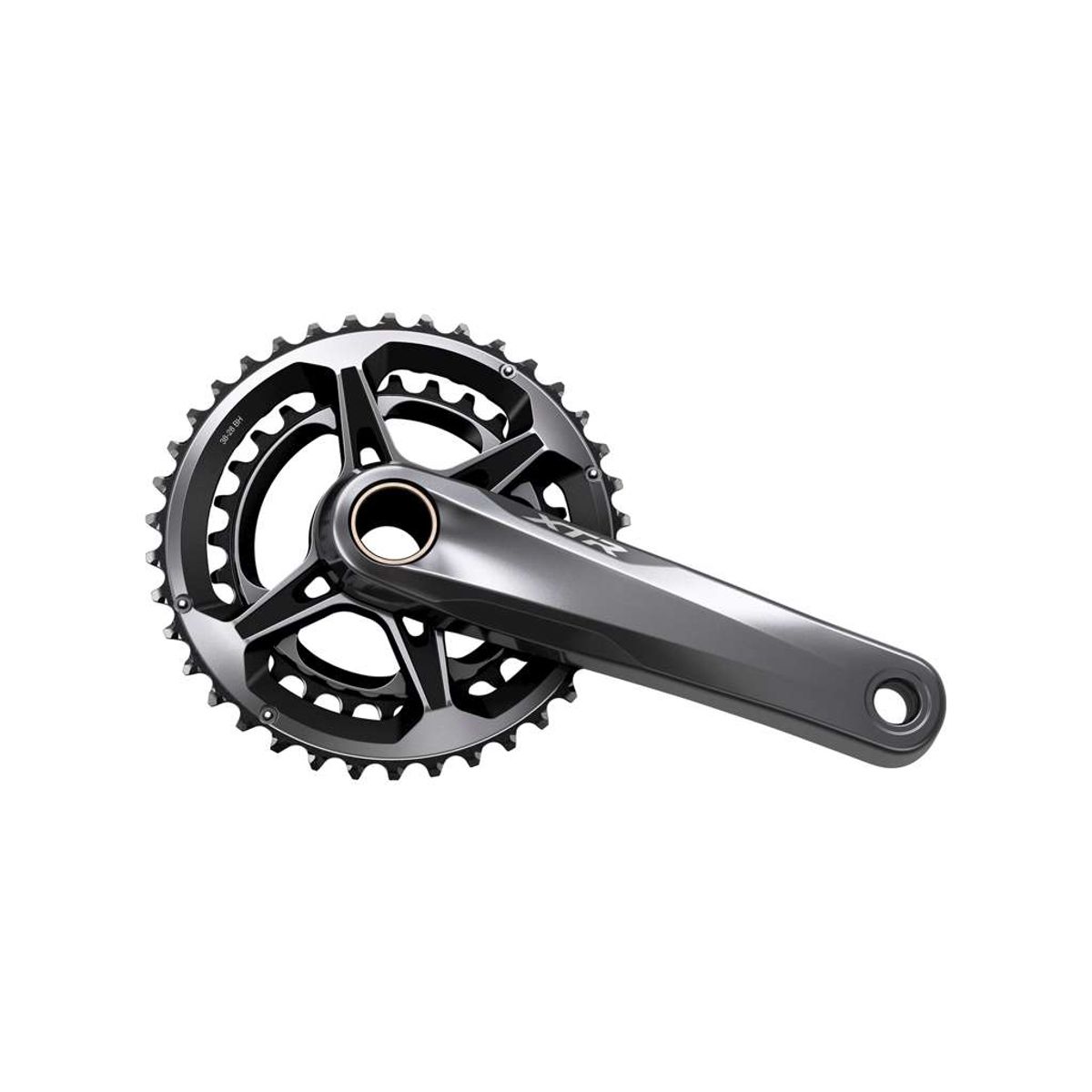 Shimano XTR- Kranksæt dobbelt FC-M9100-2 170mm pedalarme - 28-38 tand - Qfactor 162mm