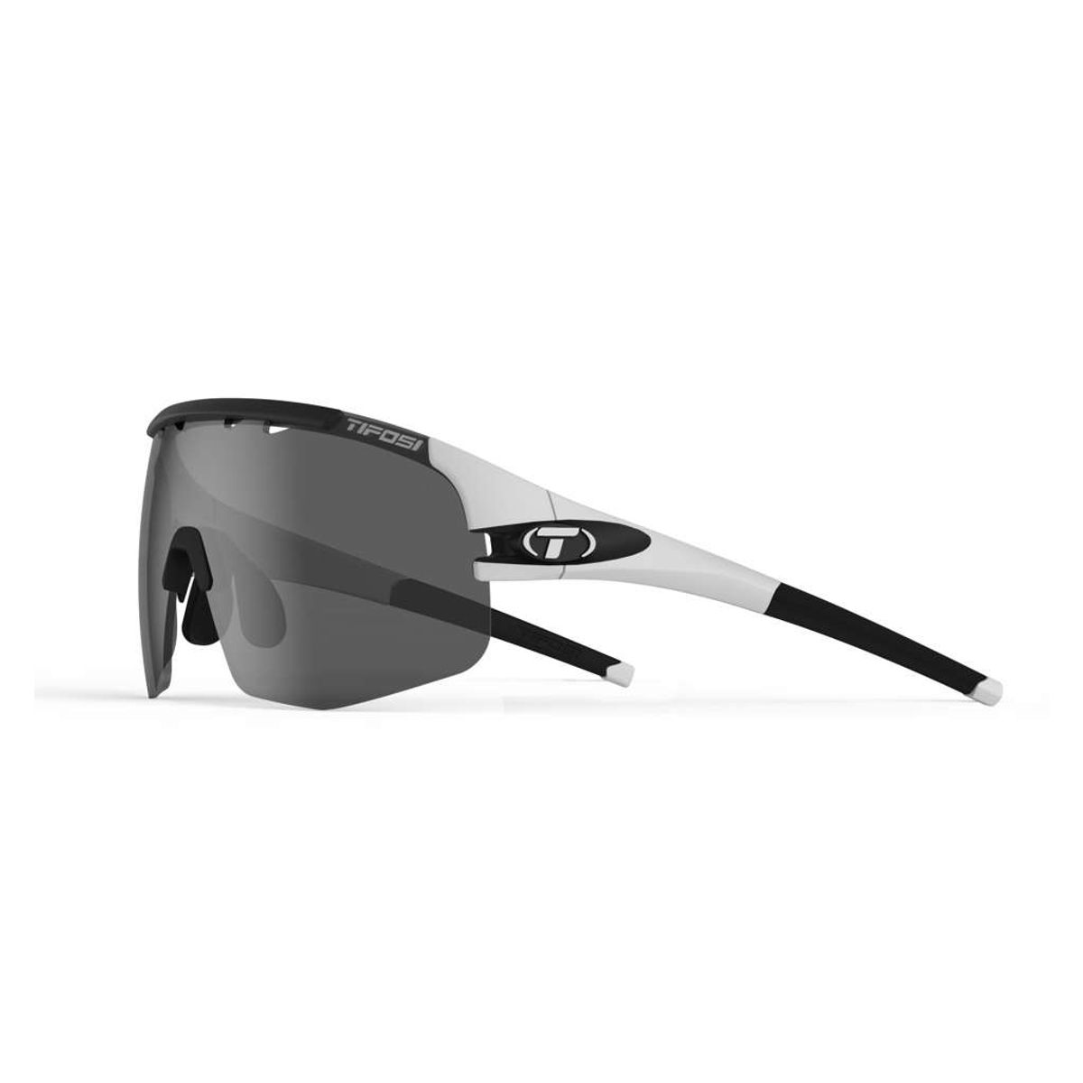 Tifosi Sledge Lite - Cykelbrille - Mat Hvid/Sort - 3 Linser - M-XL