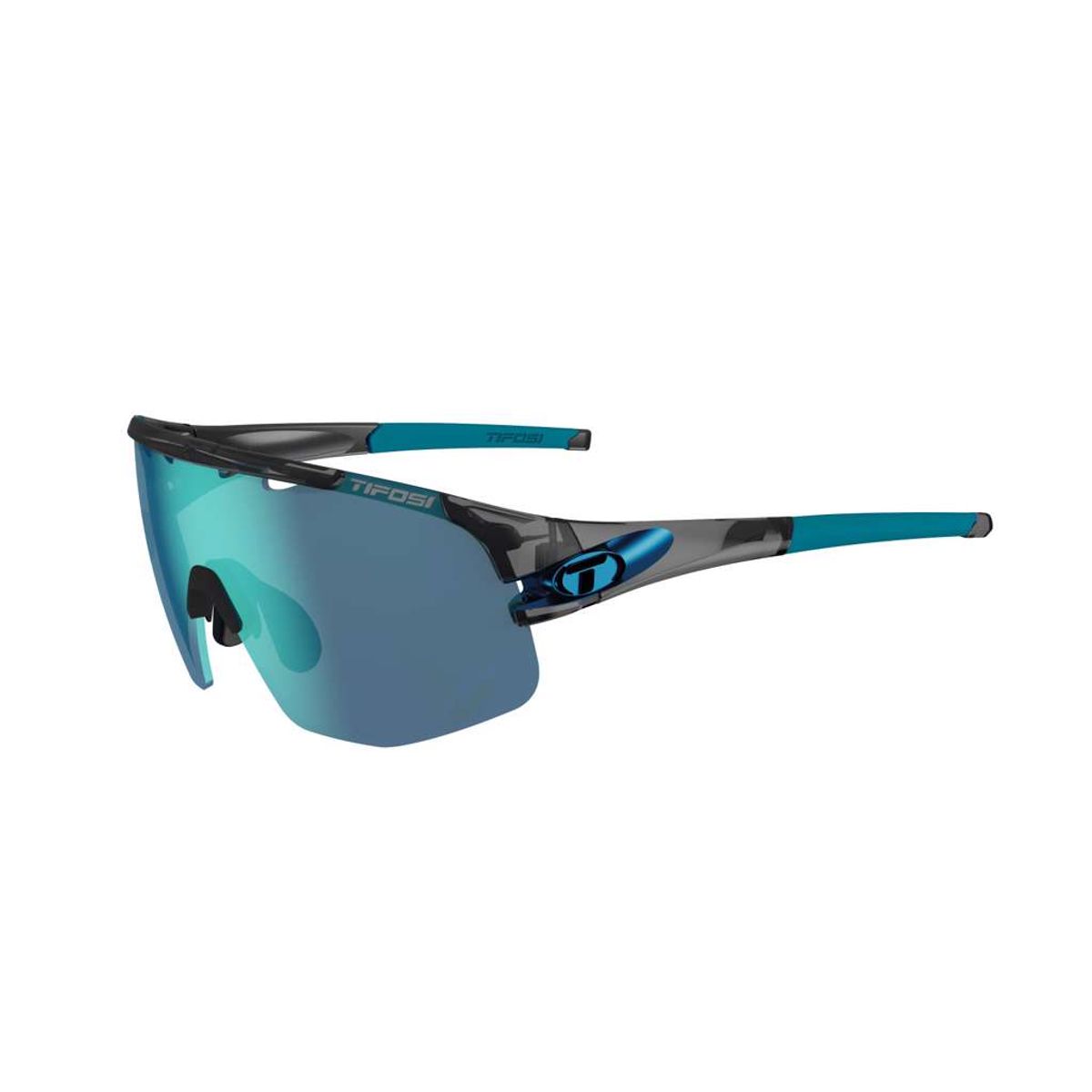 Tifosi Sledge Lite - Cykelbrille - Sort/Blå - 3 Linser - M-XL