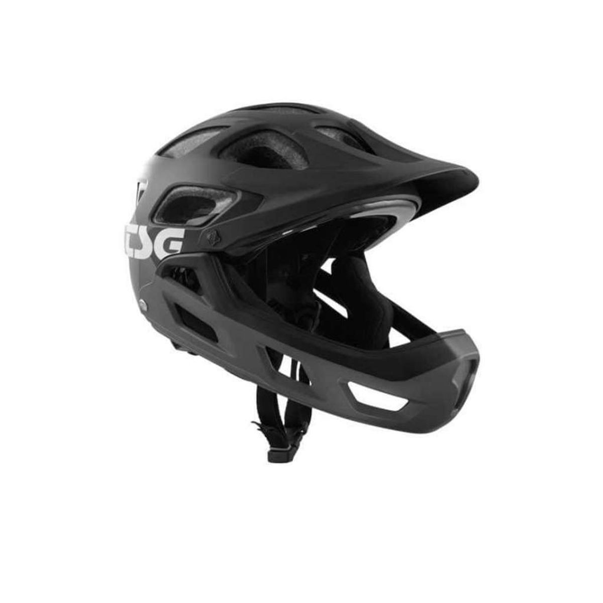 TSG Seek Youth - BMX/Mountain - Cykelhjelm fullface - Sort/grå - Str. 52-54 cm