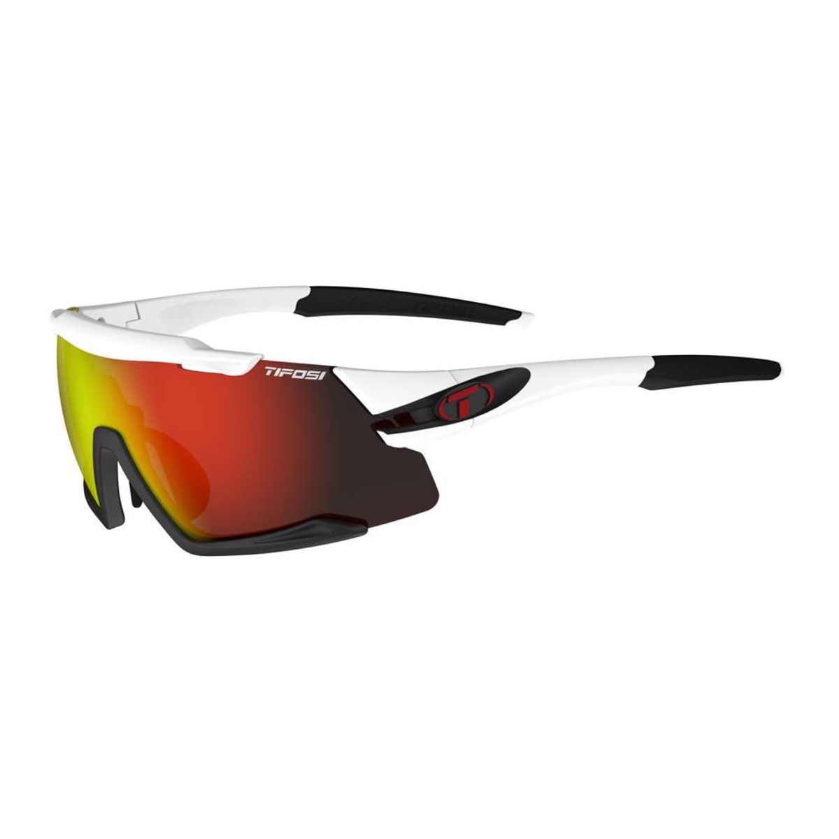 Tifosi Aethon - Cykelbrille - Hvid/Sort - 3 Linser - M-XL