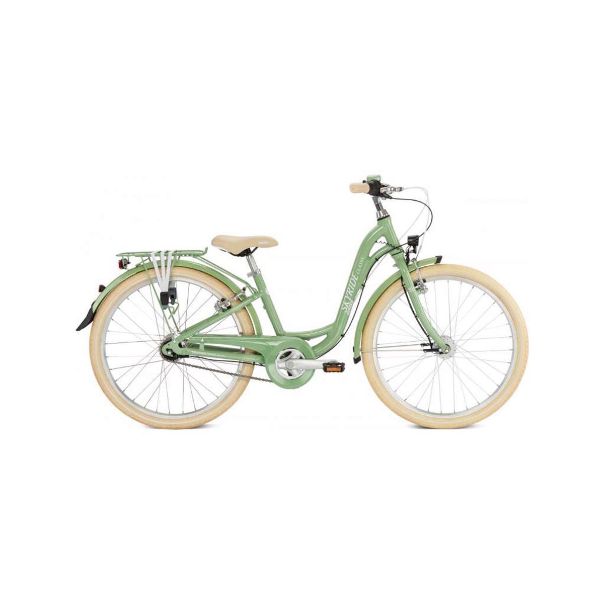 Puky - Skyride Classic - Børnecykel 24" - Alu - 7 gear - Retro green