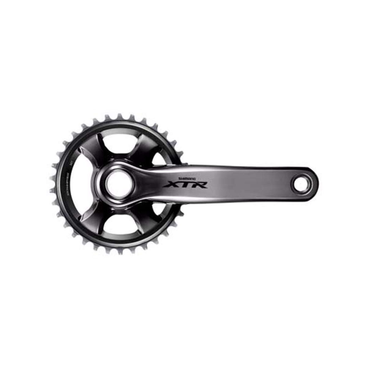 Shimano XTR - Kranksæt M9000 Single uden klinge - 175 mm pedalarme - Sort