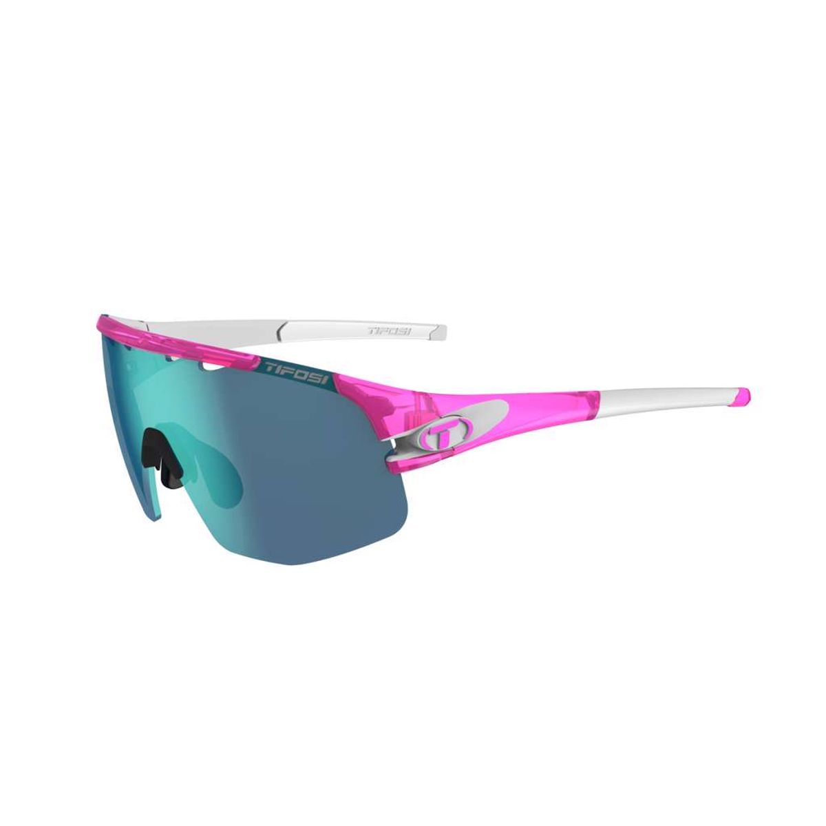 Tifosi Sledge Lite - Cykelbrille - Pink/Hvid - 3 Linser - M-XL