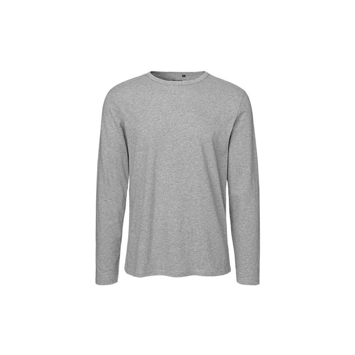 Herre Langærmet T-shirt Neutral O61050 str. 2XL grå