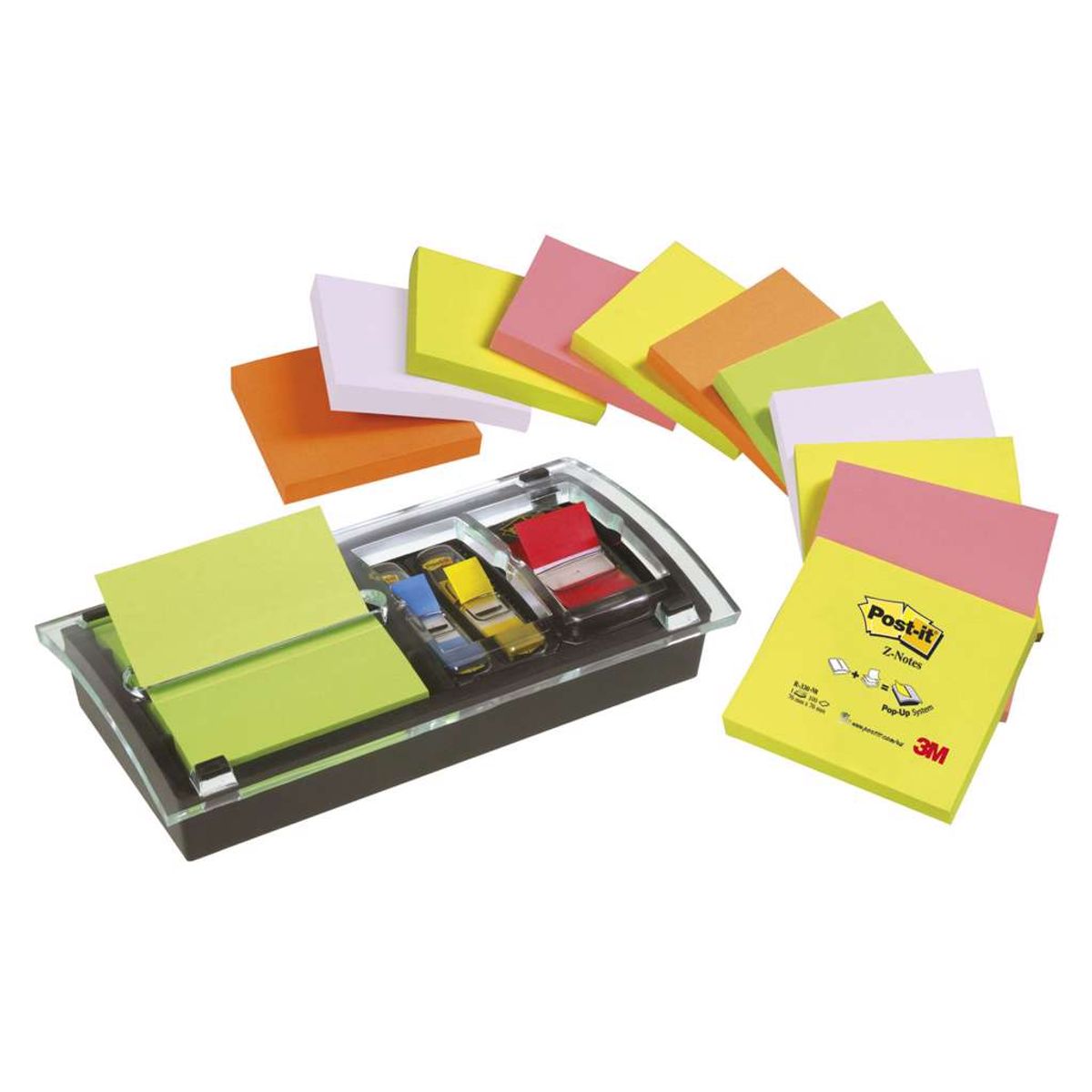 Post-it Z-notes Combi Dispenser + 12 Blokke