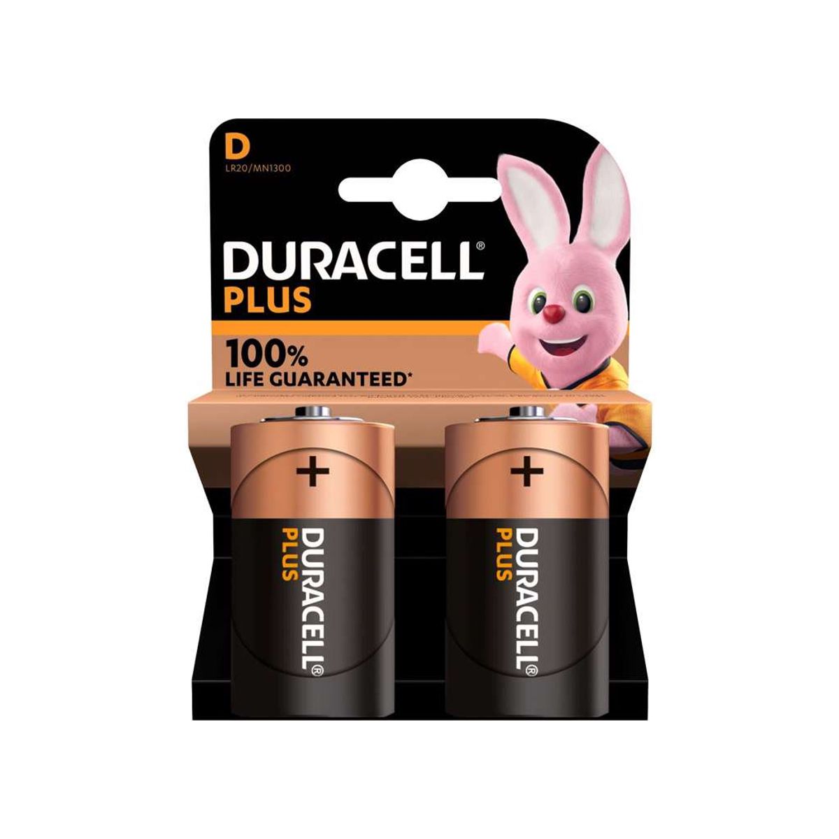 Batteri Duracell Plus Power D Lr20 2 stk