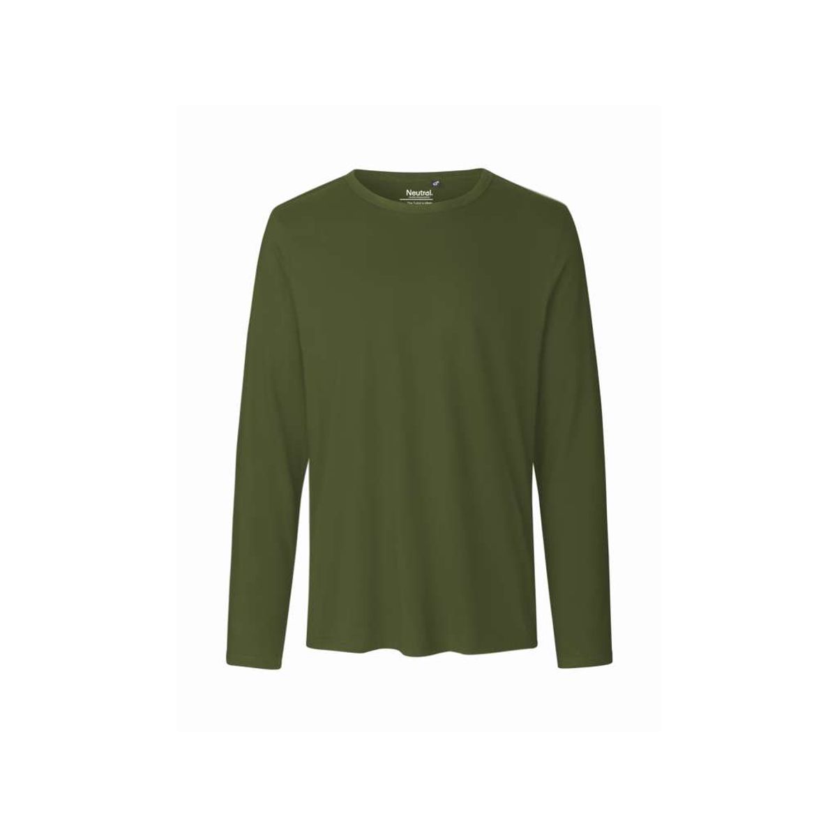 Herre Langærmet T-shirt Neutral O61050 str. 3XL Military