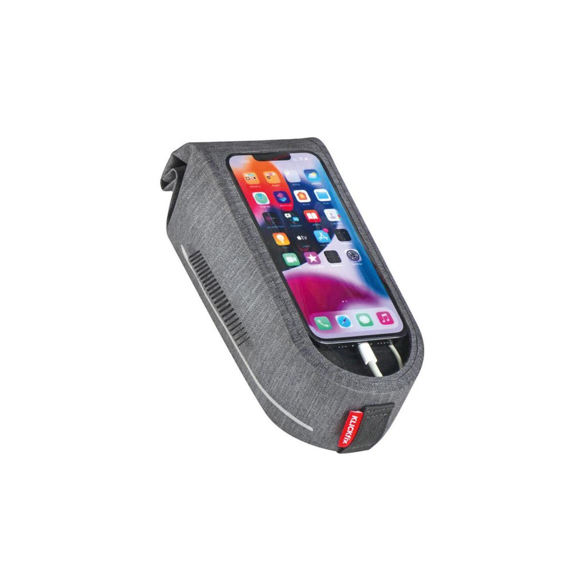 Klickfix Framebag - Smartphone taske - Max tlf str. 8,5x16,5 cm - Inkl. Duo adapter - 1 Liter