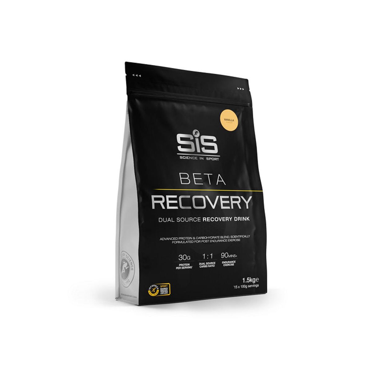 SIS Beta Fuel Recovery Vanilje pulver 1.5kg