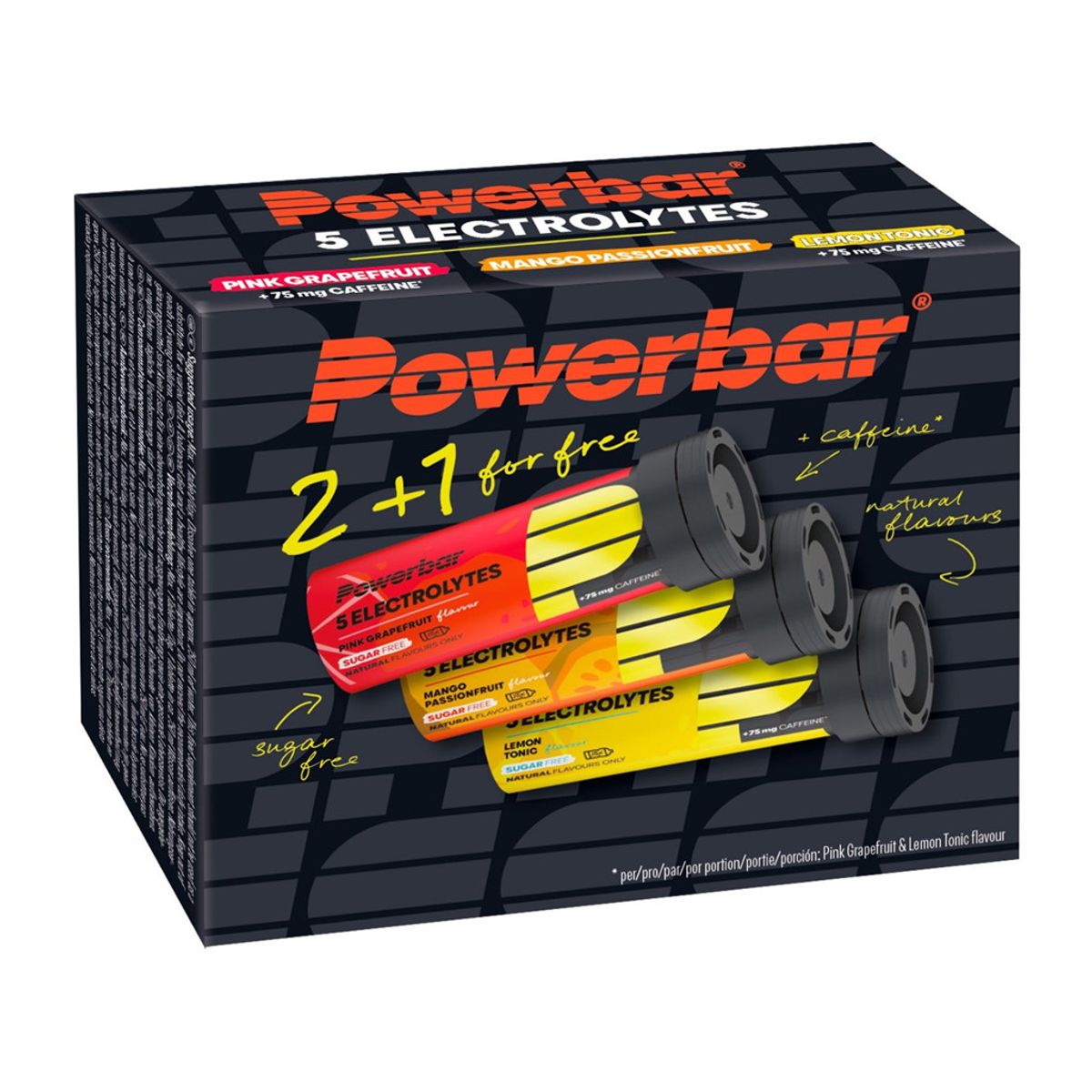 Powerbar Elektrolytes Tabs - 2+1 Rør - Mango/Lemon/Pink Grape