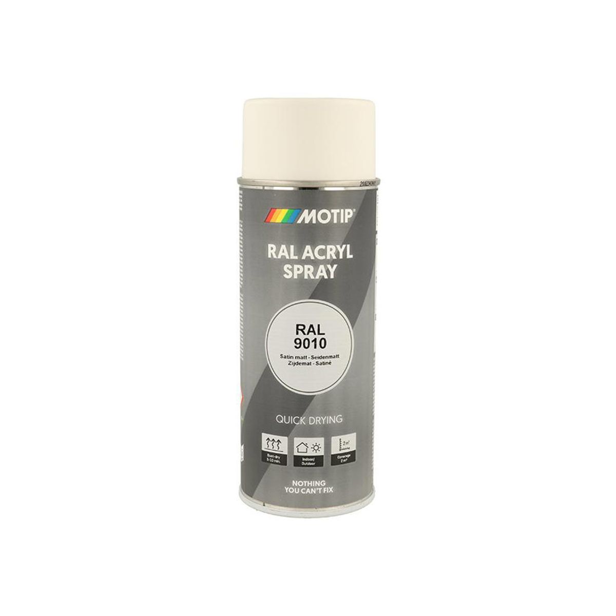 Motip - Ral 9010 - Lak - Satin matt pure white