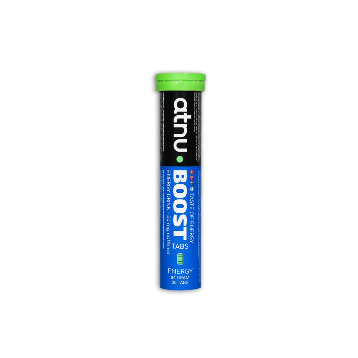 Atnu Boost Energy Drink - Koffeintabs med smag af energidrik - 20 tabs