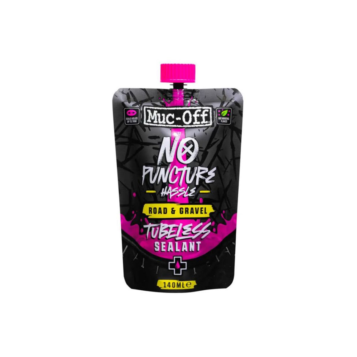 Muc-Off No Puncture Hassle - Tubeless væske Road & Gravel - 140 ml