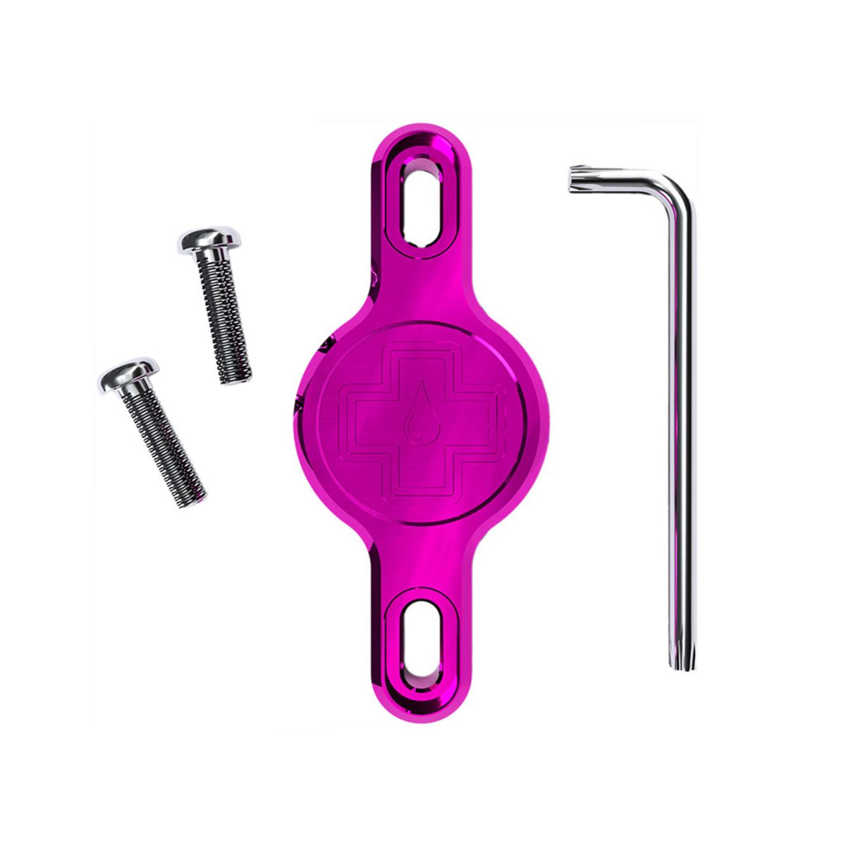 Muc-Off Secure Tag Holder 2.0 - Til Apple Airtag - Montering ved flaskeholder - Pink