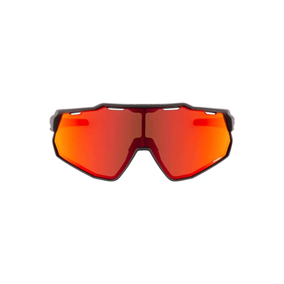 O ´NEILL 9040 Cykelbrille - Hydrofobisk Rød Mirror Linse - Mat Sort