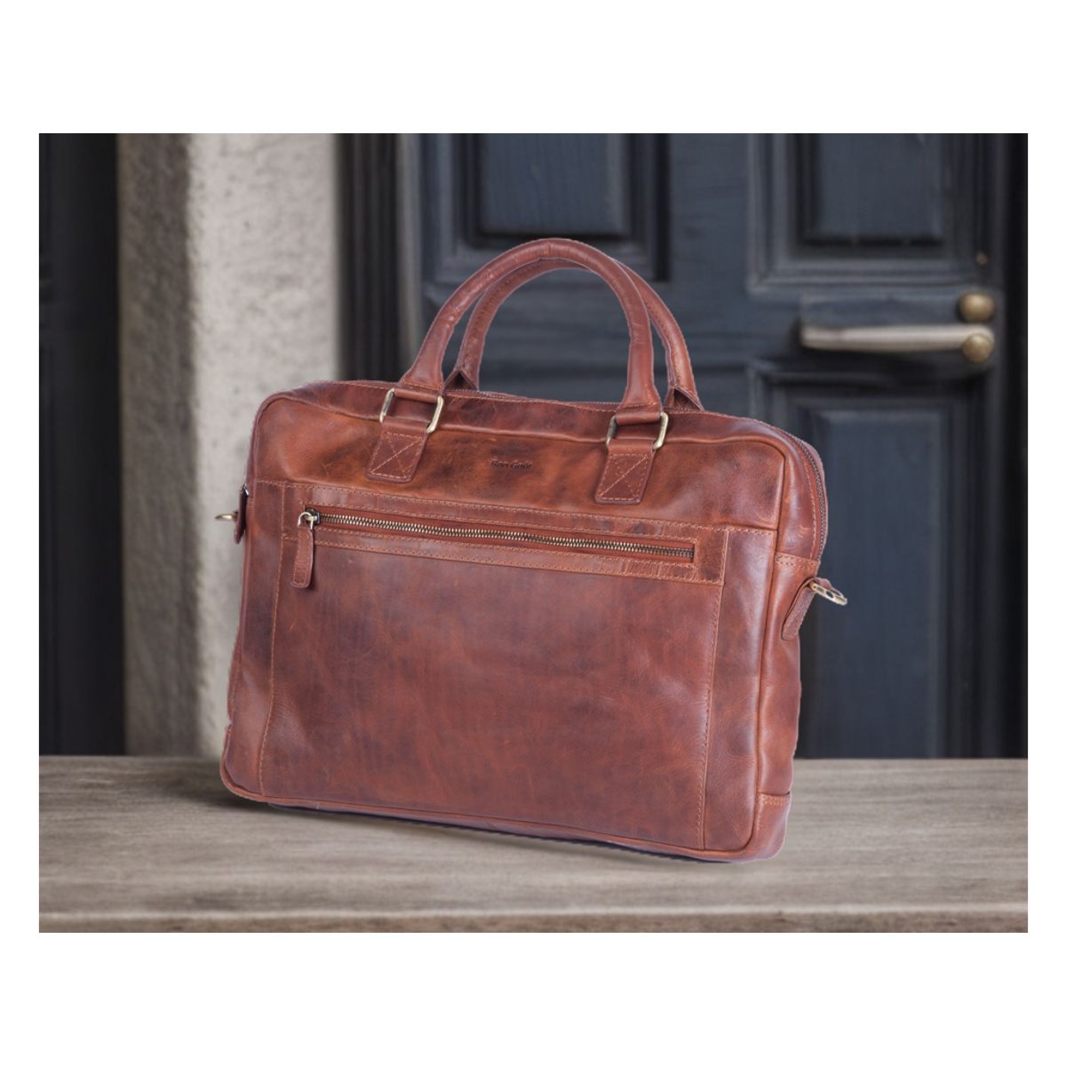 Bon Gout Computertaske 15" Colorado Cognac