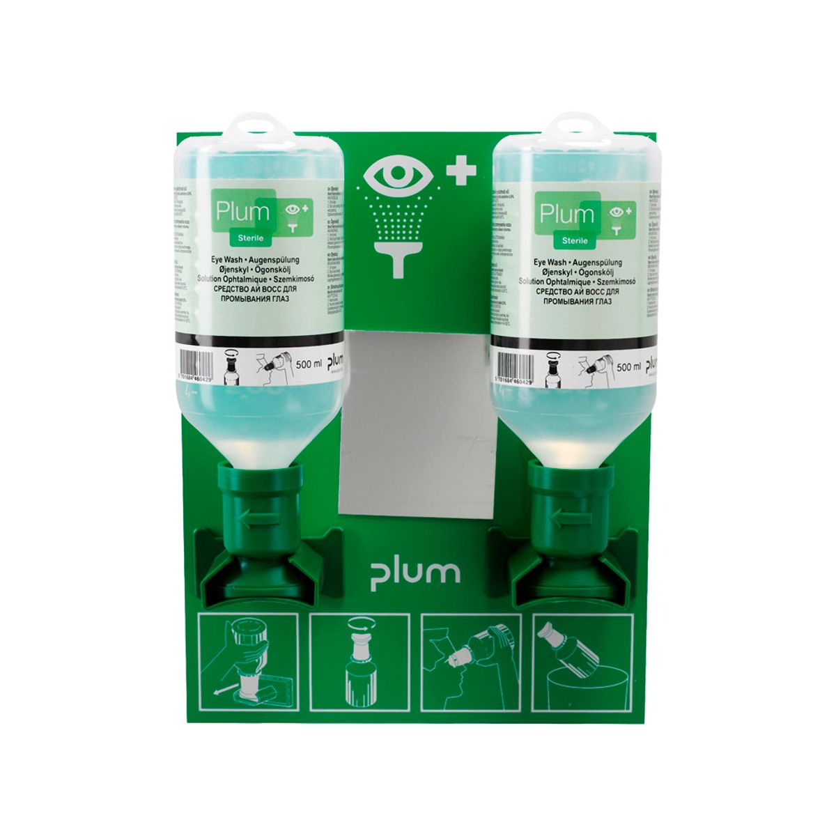 Øjenskyllestation Plum 2x500ml