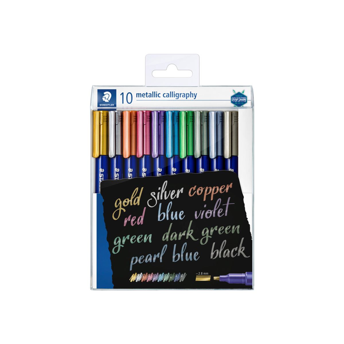 Kalligrafipen Staedtler 8325 2,8mm 10 ass Metallic