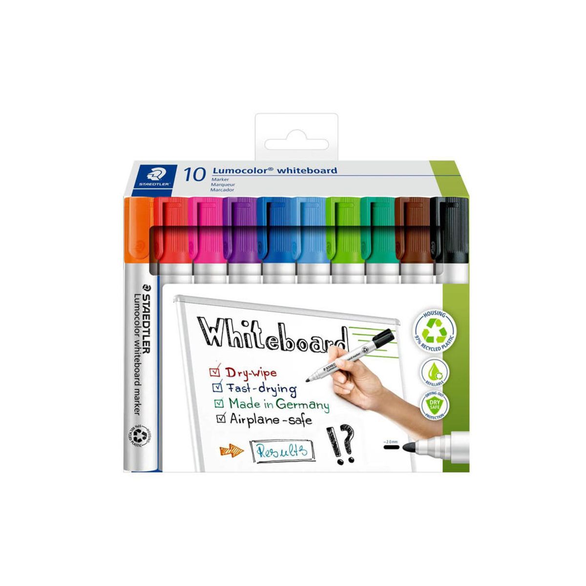 Whiteboardmarker Lumocolor 351 10 ass. 2 mm