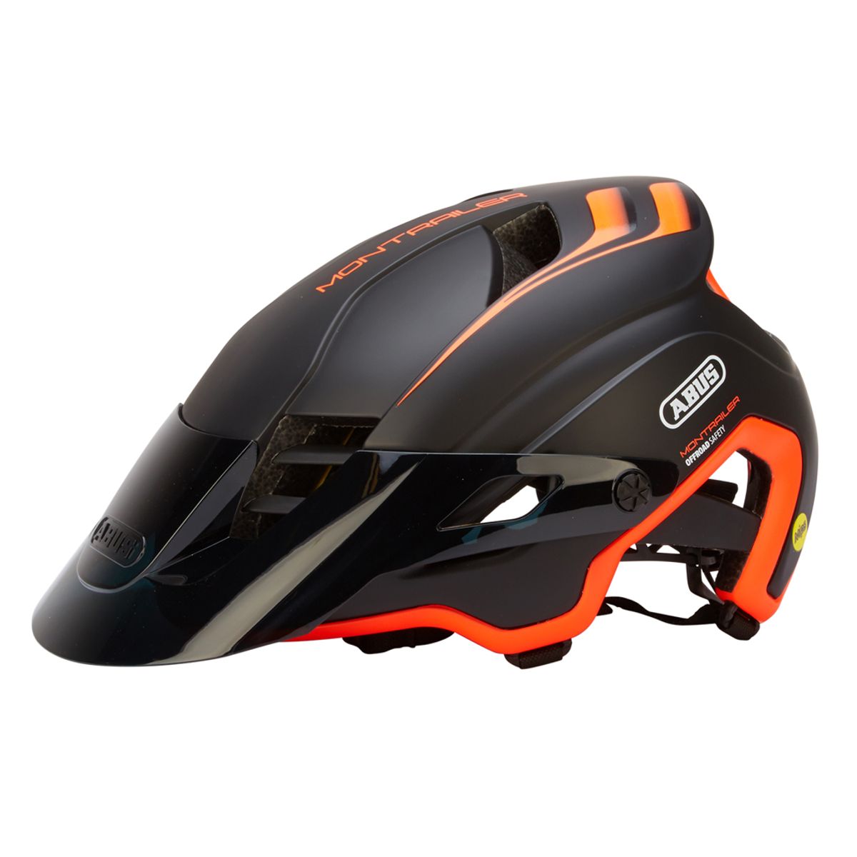 Abus Montrailer MIPS - Cykelhjelm - Sort/Orange - Str. 55-58cm