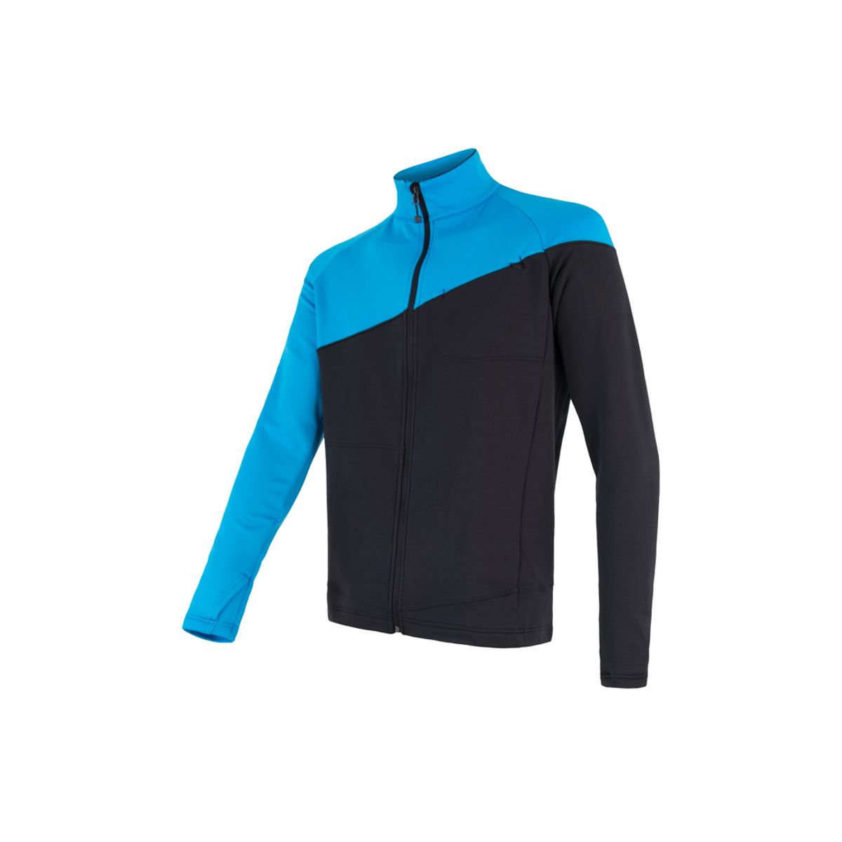 Sensor Tecnostretch FZ Jacket - Fleecejakke - Herre - Blå/Sort - Str. M