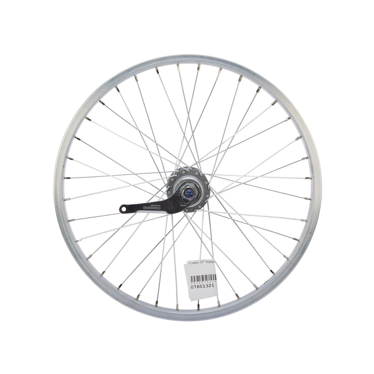 Contec 20" baghjul - Aluminiumsfælg - 19-406 - Shimano Nexus 3 gear - Sølv