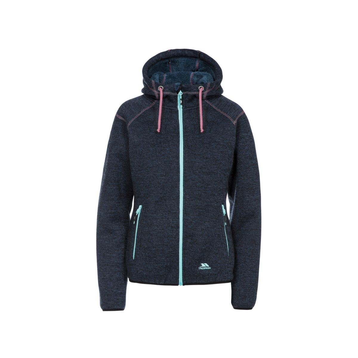 Trespass Albatross - Fleece jakke dame - Str. S - Navy marl