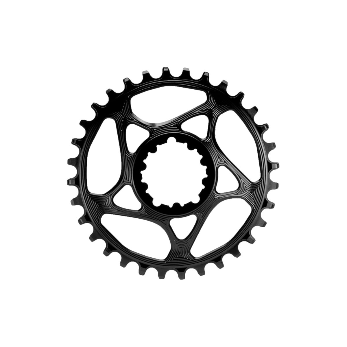 absoluteBLACK Rund klinge - Sram - Direct mount - 34 tænder - Sort