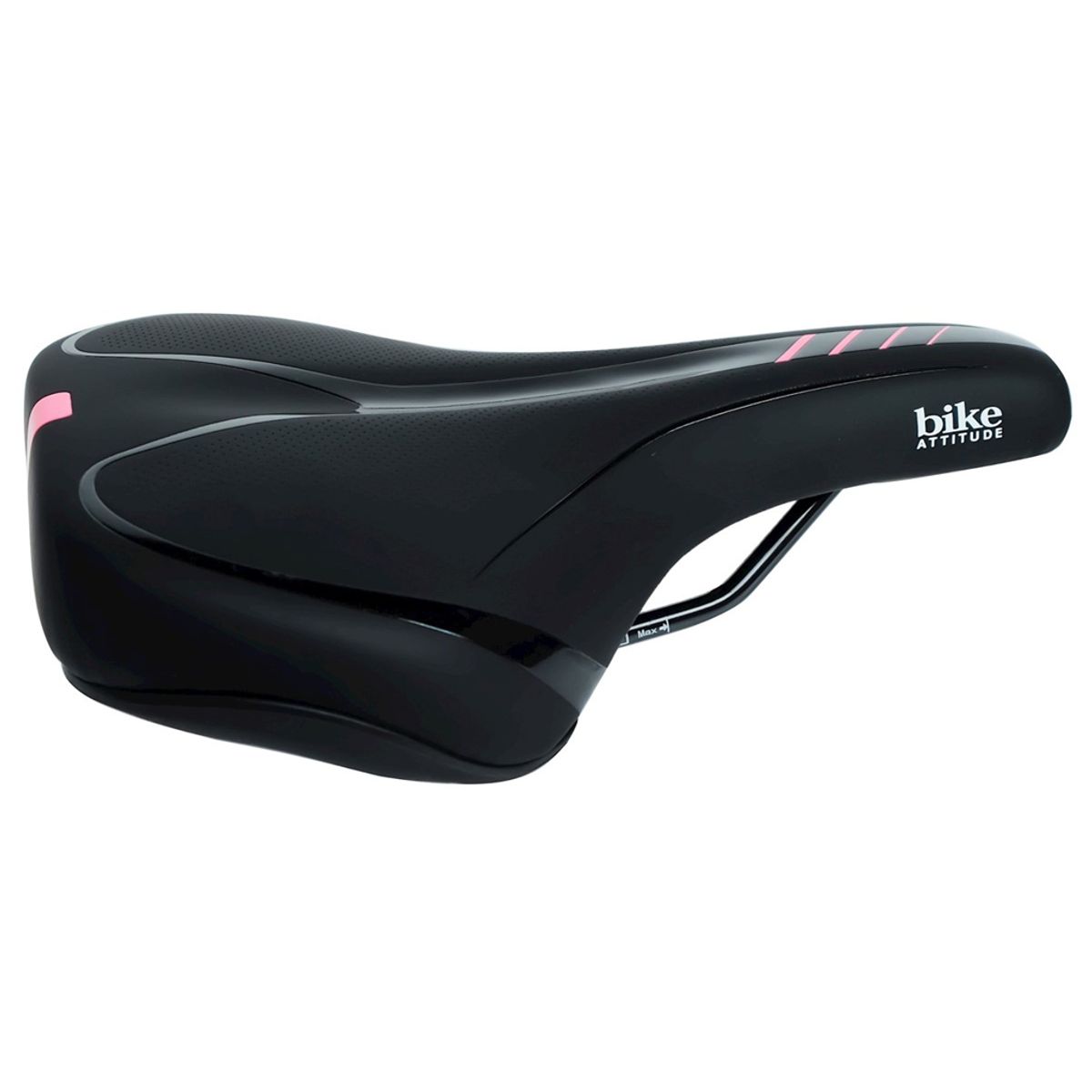 Bike Attitude - Sadel D2 - Dame - Sort/pink